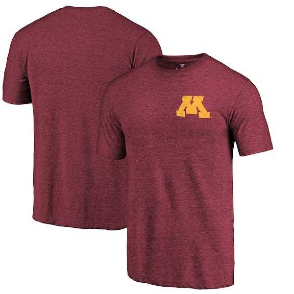 Minnesota Golden Gophers Fanatics Branded Maroon Primary Logo Left Chest Distressed Tri Blend T-Shirt,We sell and wholesale Minnesota Golden Gophers Fanatics Branded Maroon Primary Logo Left Chest Distressed Tri Blend T-Shirt on line form chian!